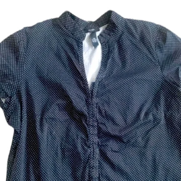 Alfani | Polka Dot Button Up Shirt Short Sleeve - Picture 2 of 10
